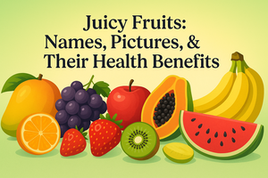 Juicy Fruits: Names, Pictures & Health Benefits | Fresh Buyzar